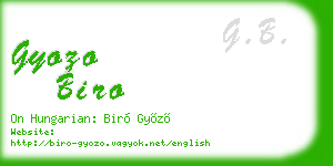 gyozo biro business card
